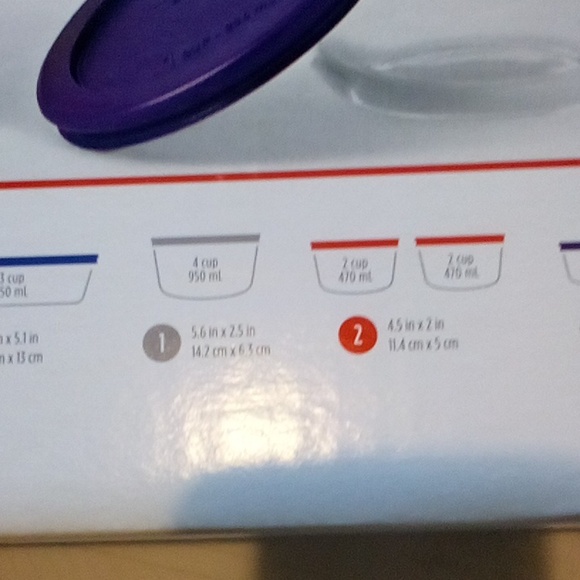 Pyrex 14 piece tempered glass storage containers new in box - Picture 5 of 7